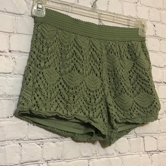 Army Green Lace Pants - Picture 2 of 7